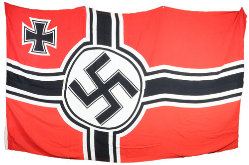 SOLD - Kriegsmarine Reichskriegsflagge - 13'x6' Size