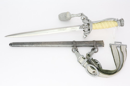 Unmarked WWII Heer Officer's Dress Dagger and Hanger - photo 1 of 12