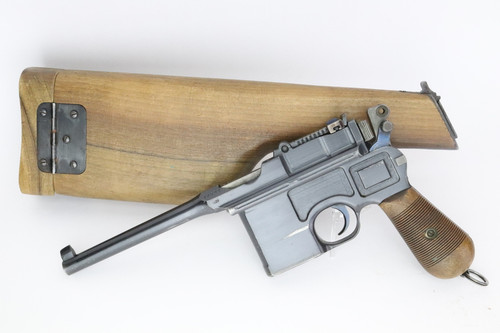 SOLD - WWI Military Mauser C96 Broomhandle Rig - Matching Stock
