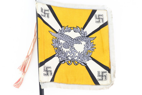 SOLD - Reproduction Yellow Nazi Table Flag