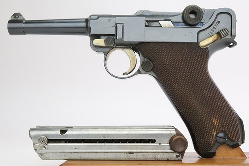 Scarce, Complete Finnish DWM M/23 Luger Rig Grouping