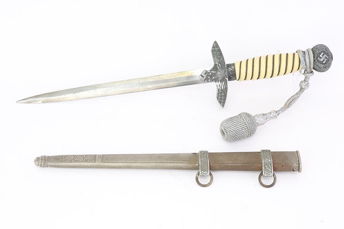 2nd Model Luftwaffe Dagger With Scabbard & Portepee - Rare Maker Anton Wingen Jr. - photo 1 of 7