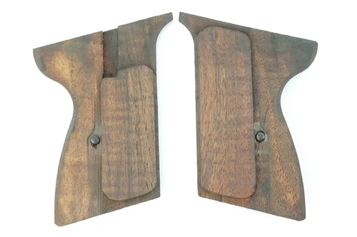 Excellent Set of WII Mauser HSc Wooden Grips and Screws - photo 2 of 2