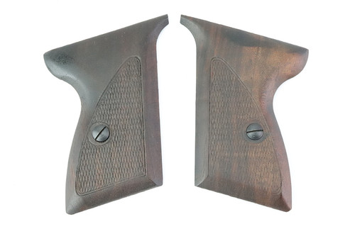 Excellent Set of WII Mauser HSc Wooden Grips and Screws - photo 1 of 2
