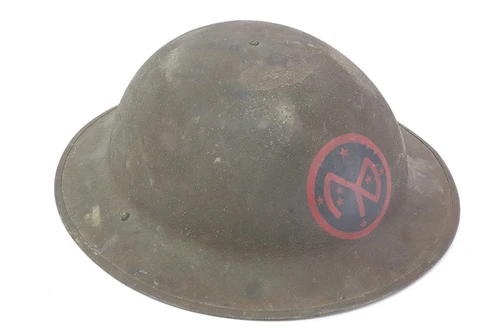 Original WWI M1917 Brodie Helmet - 27th Infantry Division - photo 2 of 6
