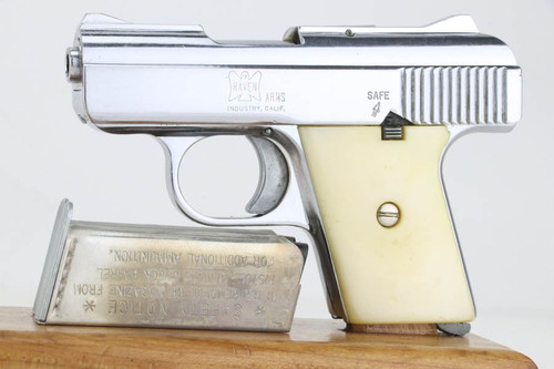 SOLD - Boxed Chrome Raven Arms MP-25 - .25 ACP