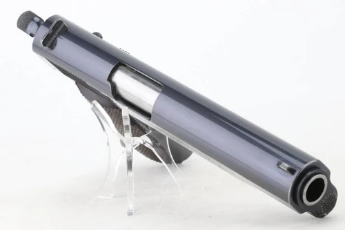 Pre-war Colt National Match with Swartz safety - top view of slide