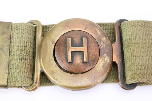 US M1910 Garrison Belt with Headquarters Buckle US M1910 Garrison Belt with Headquarters Buckle