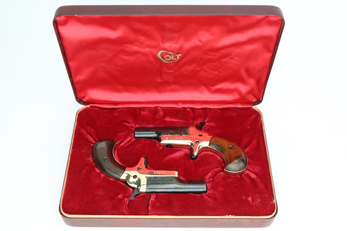 SOLD - Cased Set of Colt Dueling Derringer Pistols - .22 Short