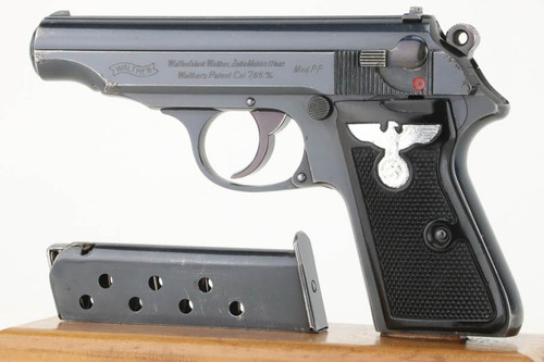 1936 Commercial Walther PP - Embellished Grips