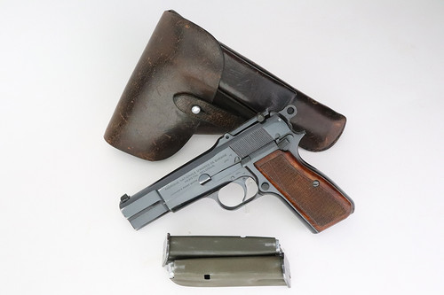Military FN Browning High Power Rig - Matching Holster & Magazines