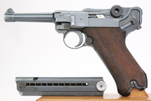 SOLD -1941 BYF 41 Mauser Luger Rig - Matching Magazine