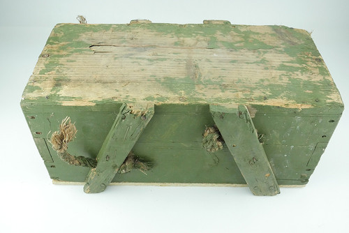Crate of Japanese 7.7mm Type 92 Machine Gun Ammo on 30 Round Strips