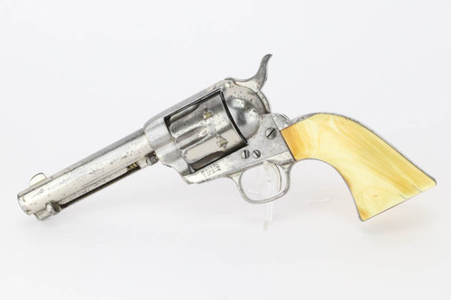 Incredibly Scarce Factory Nickel 1st Gen Colt Single Action Army Revolver - photo 1 of 10