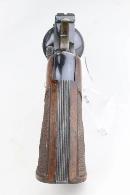 1939 Smith & Wesson K-22 Outdoorsman 1st Model revolver with factory letter - rear view of grip