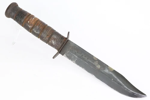 WW2 USN Ka-Bar Mk2 Fighting Knife - view 2