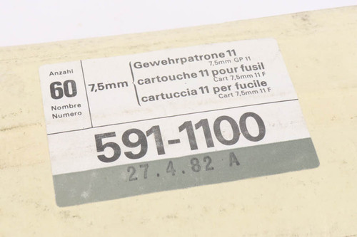 60 Rounds of Swiss Gewehrpatrone 11 7.5mm Ammo - photo 2 of 4