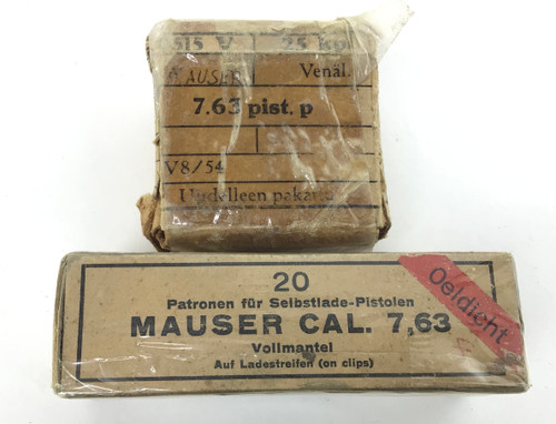 SOLD - 33 Rounds - 7.63mm Mauser C96 Ammunition