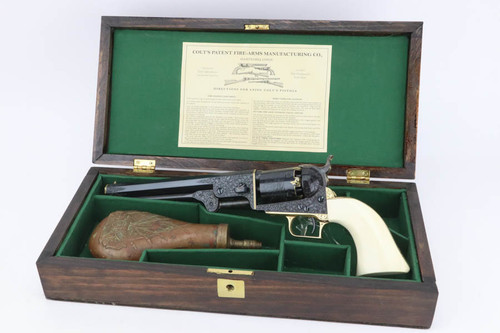 SOLD - Cased, 2nd Generation Colt Model 1851 Navy - Sam Welch Master-Engraved, Limited Edition