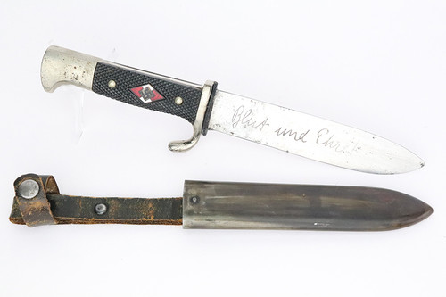 SOLD - Early Etched Hitler Youth Knife