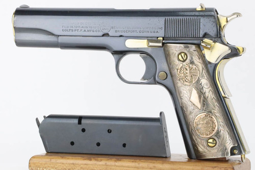 Embellished Remington UMC M1911 - W/ Custom Mexican/Aztec Grips - photo 1 of 15