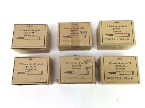 6.5x55mm Swedish Military Surplus Ammunition