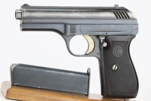 1937 Czech CZ Model 24 pistol rig - left side with magazine
