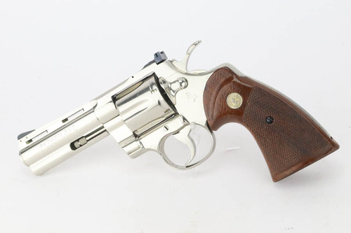 Nickeled Colt Python Revolver - 1982 Mfg