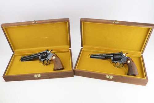 Mint, Cased Consecutive Set of Engraved Colt Diamondback Special Edition Revolvers