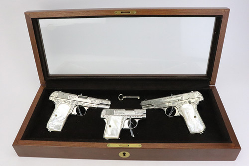 Gorgeous, Engraved Set: Colt M1903, M1908 & M1908 Vest Pocket - Adams & Adams - photo 1 of 27