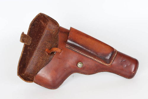 SOLD - Brown Postwar High Power Holster