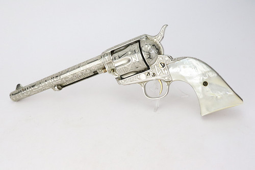 Engraved, Cased Cattle Brand Colt Frontier Six Shooter - Cole Agee