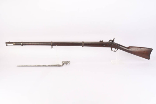 Clean Massachusetts SN & WTC US Model 1863 Percussion Rifle w/ Bayonet