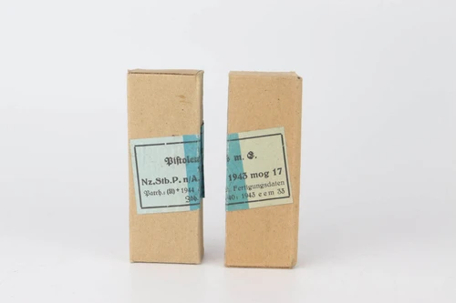 Two Sealed Boxes of 1944 Dated German 9mm Luger Ammo - photo 2 of 2