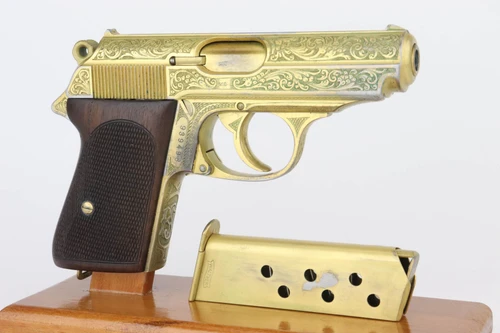 Extraordinary Factory Engraved Walther PPK - Gold Wash - photo 2 of 14