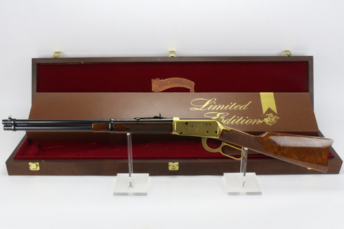 Engraved Winchester Model 94 Limited Edition with box and hardwood case - with hardwood case