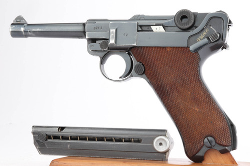 1942 Mauser Luger Rig - Two Matching Magazines
