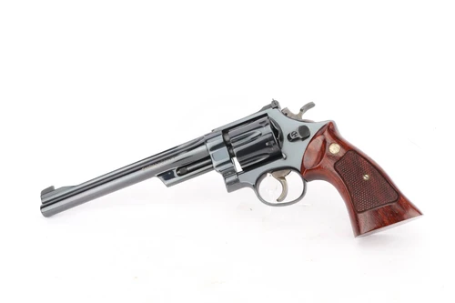 Smith & Wesson Model 27-2 .357 Magnum revolver in presentation case - left side