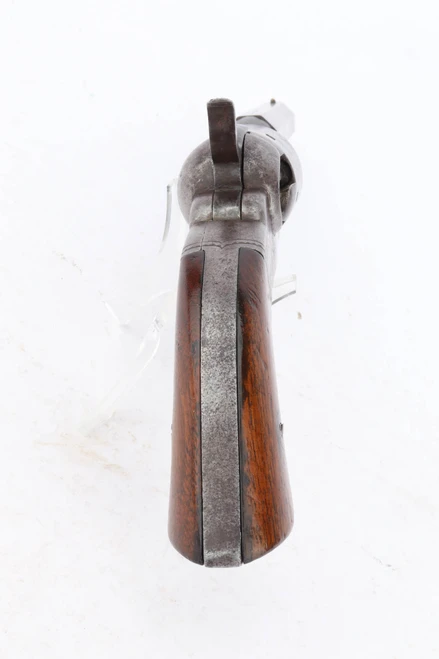 Bacon 1st Model Excelsior .31 pocket percussion revolver - rear view of grip