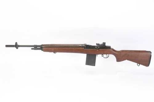 Pre-ban Springfield Armory M1A Super Match rifle with box - left side full view