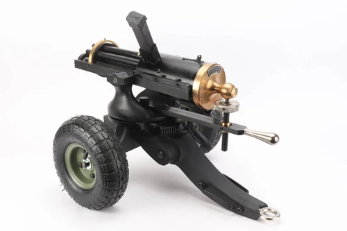 Tippmann mini Gatling gun in 9mm Luger with Glock magazines - front view