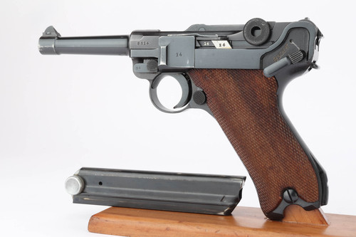 Rare, Excellent Police Divert 1939 Mauser Luger - Two Matching Magazines & Tool