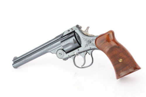 Cased, Engraved Harrington & Richardson Top Break .38 Revolver - photo 2 of 18