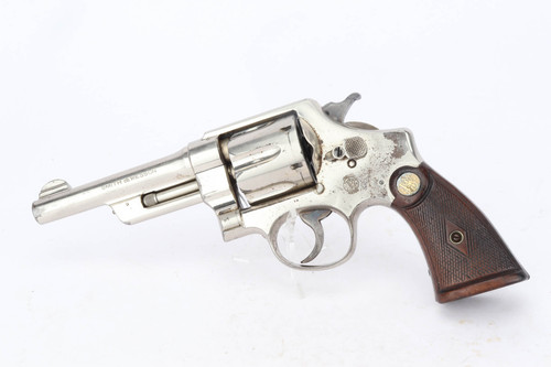 Pre-WW2 Smith & Wesson .38/44 Outdoorsman Heavy Duty - Nickeled - photo 1 of 16