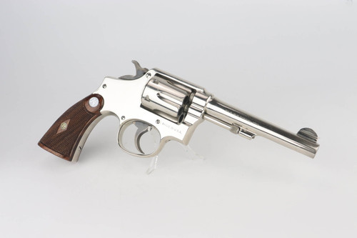 Nickeled S&W .38 M&P Model 1905 Revolver - 4th Change - photo 2 of 10