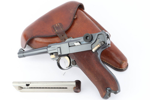 Rare, Excellent 1908 Commercial DWM Luger Rig - photo 1 of 17