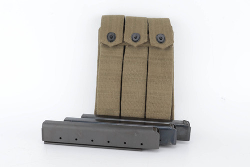 Three Thompson Stick Magazines in Reproduction Pouch