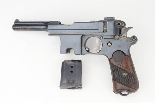 Scarce Bergmann Model 1910 - German Occupation, Unit Marked - photo 1 of 12