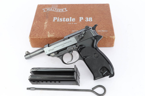 Scarce, Excellent "High Polish" 1968 Walther P.38 - Matching Box - photo 1 of 15