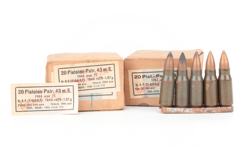 Two Boxes of Very Rare MP43 Marked Ammo